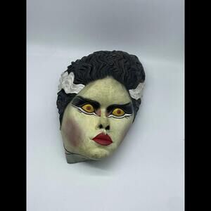 Universal Monsters Bride Of Frankenstein Mask Paper Magic 1997 Vintage Halloween
